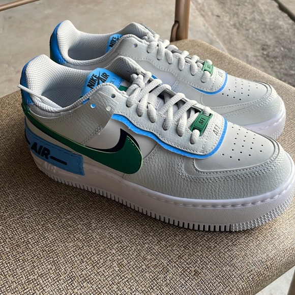 Nike Air Force 1 Shadow wmn grey/green CI0919-004 - Picture 2 of 8